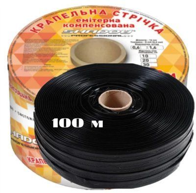 крапельна стрічка Еміторна Shadow (8mil) 100 м, 20 см ЛЕНТКАП00049 фото