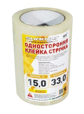 Скотч 100 мкм*33м 15 см ширина для тепличної плівки УФ 36 стаб СДП00007 фото