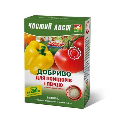 Добриво кристалічне 300г "Чистий Лист" для помідор та перцю ЧС4820179190335 фото