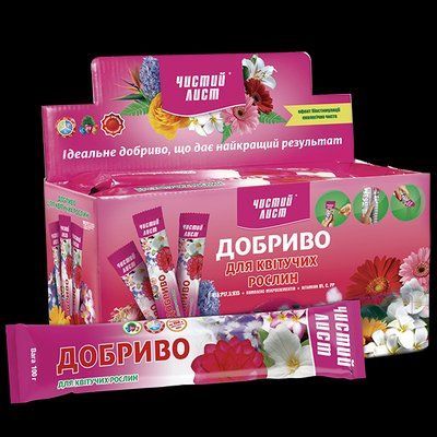 Добриво кристалічне 100 г "Чистий Лист" для квітучих ЧС4820179190038 фото