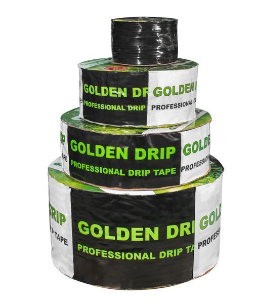 Стрічка крапельна 8 mil крок 10 см бухта 500 метрів емітерна GOLDEN DRIP КСГД00005 фото