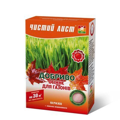 Удобрение кристаллическое 300 г "Чистый Лист" осеннее для газона ЧС4820179190472 фото